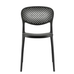 Abby Connubia® Chaise de jardin empilable en polypropylène recyclé avec dossier microperforé