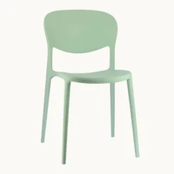 Abby Connubia® Chaise de jardin italienne empilable en polypropylène recyclé sans accoudoirs