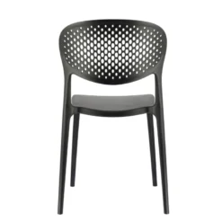Abby Connubia® Chaise empilable en polypropylène recyclé avec dossier microperforé