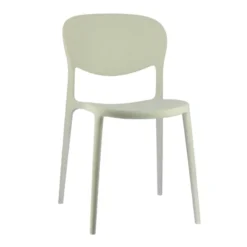 Abby Connubia® Chaise italienne empilable en polypropylène recyclé sans accoudoirs
