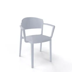 Abuela B Chaise avec accoudoirs empilable en technopolymère