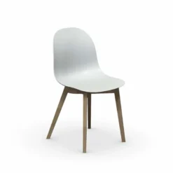 1665 Academy Connubia© Chaise scandinave en polypropylène et bois