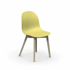 1665 Academy Connubia© Chaise scandinave en polypropylène et bois