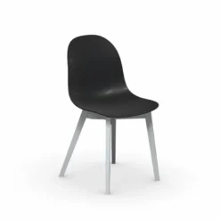 1665 Academy Connubia© Chaise scandinave en polypropylène et bois