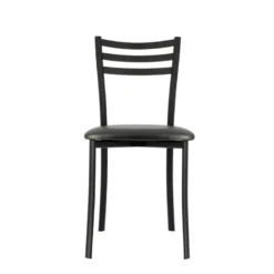 Ace 1320 Chaise de cuisine en métal avec assise en simili rembourrée