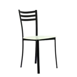 Ace 1320 Chaise de cuisine en métal et assise bois