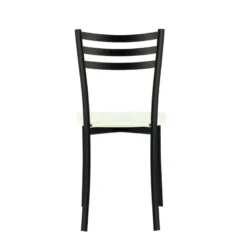 Ace 1320 Chaise de cuisine en métal et assise bois