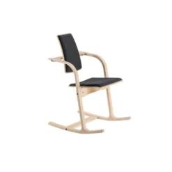 Actulum Varier® Fauteuil de bureau ergonomique à bascule en tissu et bois