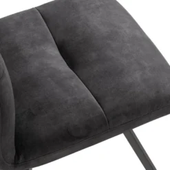 Adèle Chaise en tissu pivotante confortable avec pieds en métal