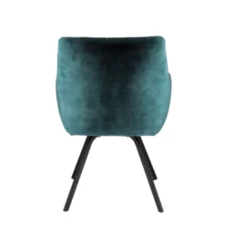 Adrien Fauteuil confortable en tissu avec pieds en métal