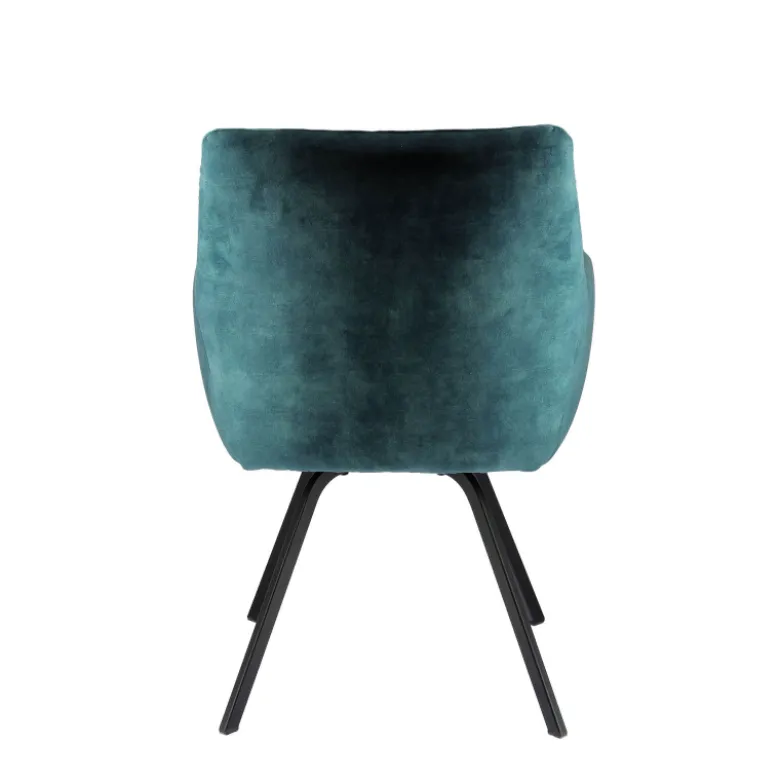 Adrien Fauteuil confortable en tissu avec pieds en métal