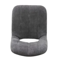 AgatheChaise cosy en tissu avec pieds en métal noir