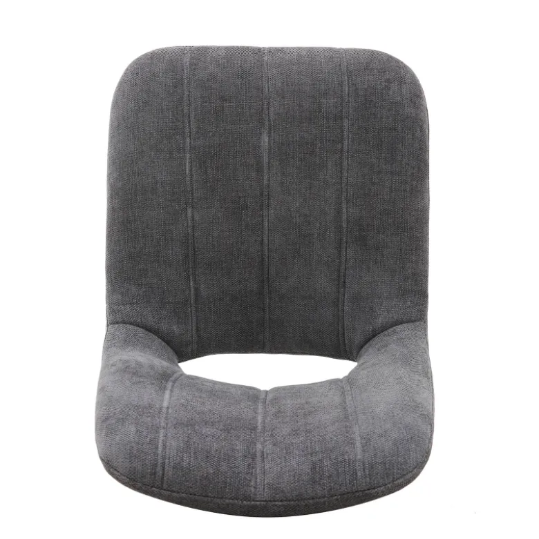 AgatheChaise cosy en tissu avec pieds en métal noir