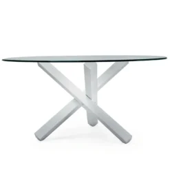Aikido Sovet® Table en verre design ronde
