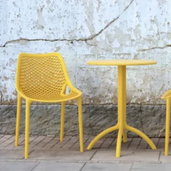 Air Chaise de jardin moderne ajourée en polypropylène