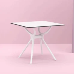 Air Table carrée petit espace en stratifié et polypropylène