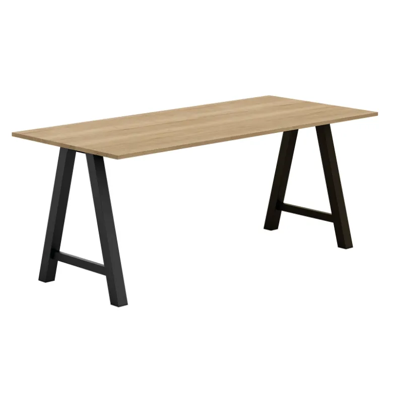 Alegro Table snack rectangulaire en stratifié avec pieds en forme de tréteau