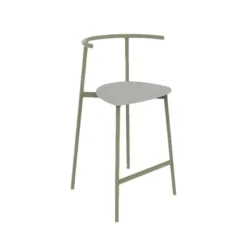 Alice Carrier ® Tabouret snack moderne en acier fabriqué en France