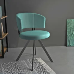 Allure Chaise moderne en tissu pivotante