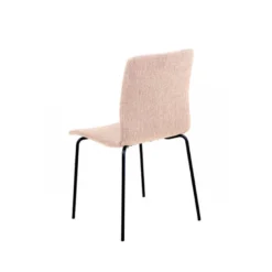 Amelie Chaise en tissu et pieds en métal