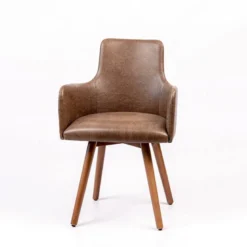Anders Fauteuil rembourré avec pieds bois