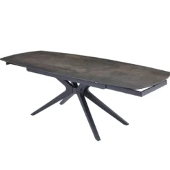 AngèleTable moderne extensible en céramique pieds métal