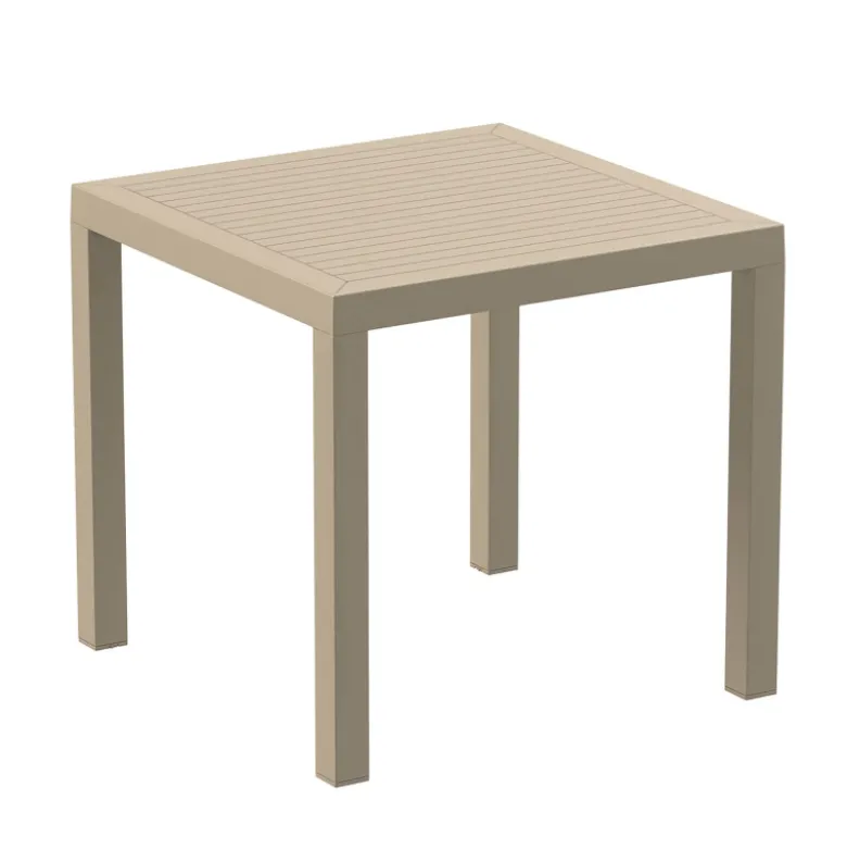 Ares Table de terrasse carrée en résine