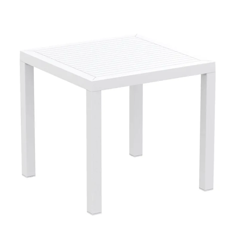 Ares Table de terrasse carrée en résine