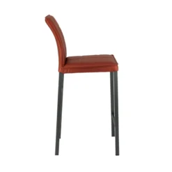 Atlanta Tabouret snack italien en synthétique avec pieds en métal