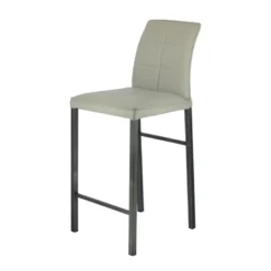 Atlanta Tabouret snack italien en synthétique avec pieds en métal