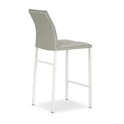 Atlanta Tabouret snack italien en synthétique avec pieds en métal