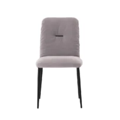 Aura Mobitec® Chaise moderne en tissu et pieds métal