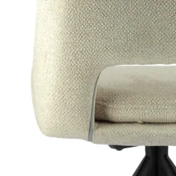 AzaléeChaise moderne en tissu rembourrée pieds en métal