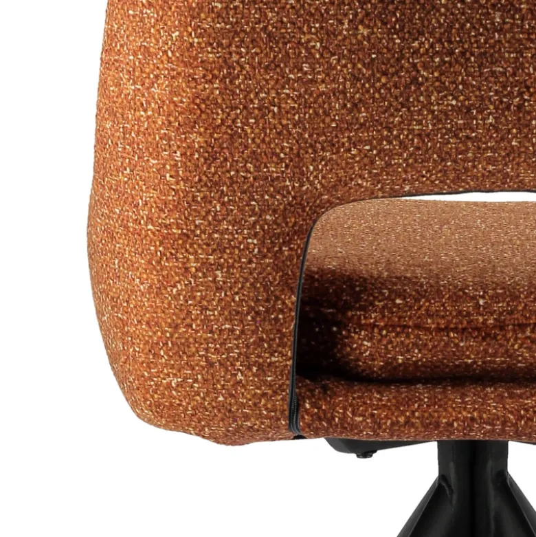 AzaléeChaise moderne en tissu rembourrée pieds en métal