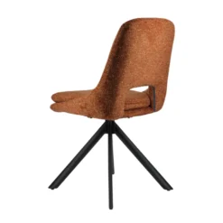 AzaléeChaise moderne en tissu rembourrée pieds en métal