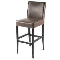 BarCarpe Tabouret de bar en synthétique et bois