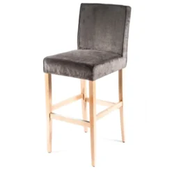 BarCarpe Tabouret de bar en tissu et bois