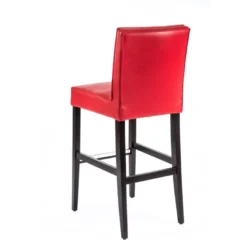 BarCarpe 2 Tabouret de bar matelassé en synthétique et bois