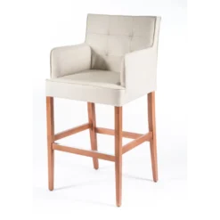 BarDiem 2 Tabouret de bar en synthétique et bois