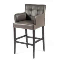 BarDiem 2 Tabouret de bar en synthétique et bois