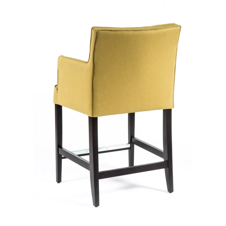 BarDiem 2 Tabouret snack en tissu matelassé avec accoudoirs