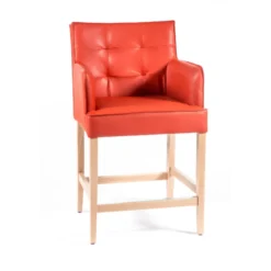 BarDiem 2 Tabouret snack matelassé avec accoudoirs