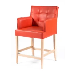 BarDiem 2 Tabouret snack matelassé avec accoudoirs