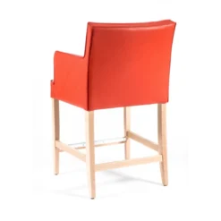 BarDiem 2 Tabouret snack matelassé avec accoudoirs