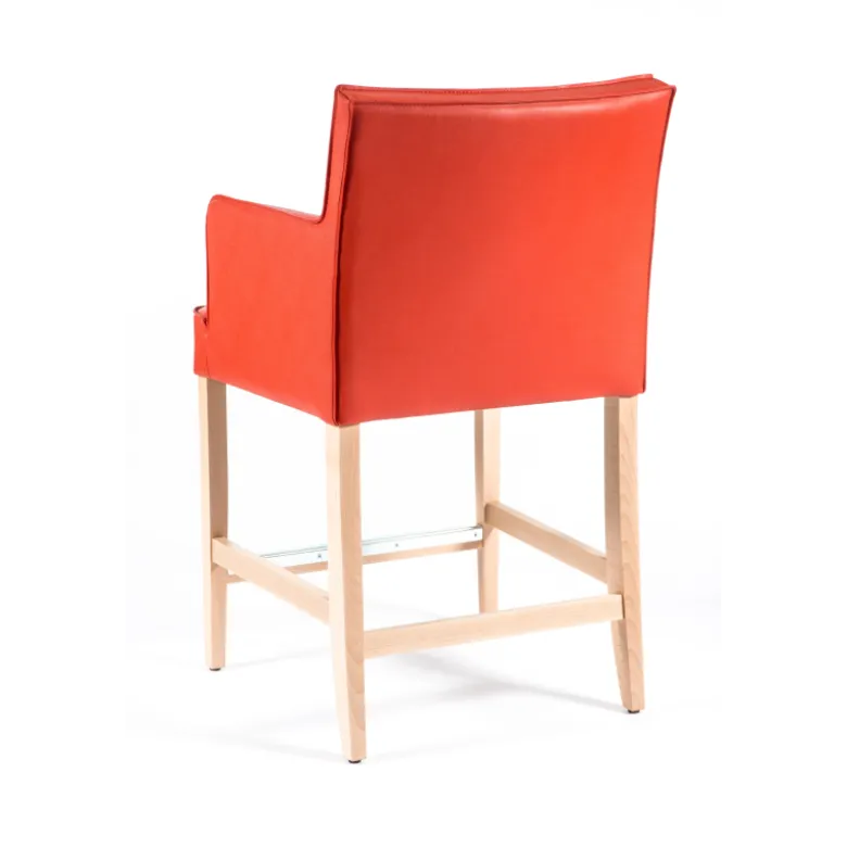 BarDiem 2 Tabouret snack matelassé avec accoudoirs