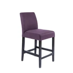 BarFritz Tabouret snack contemporain en tissu et pieds en bois massif