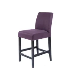 BarFritz Tabouret snack contemporain en tissu et pieds en bois massif
