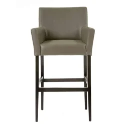 BarMatiz Tabouret de bar avec dossier et accoudoirs en synthétique
