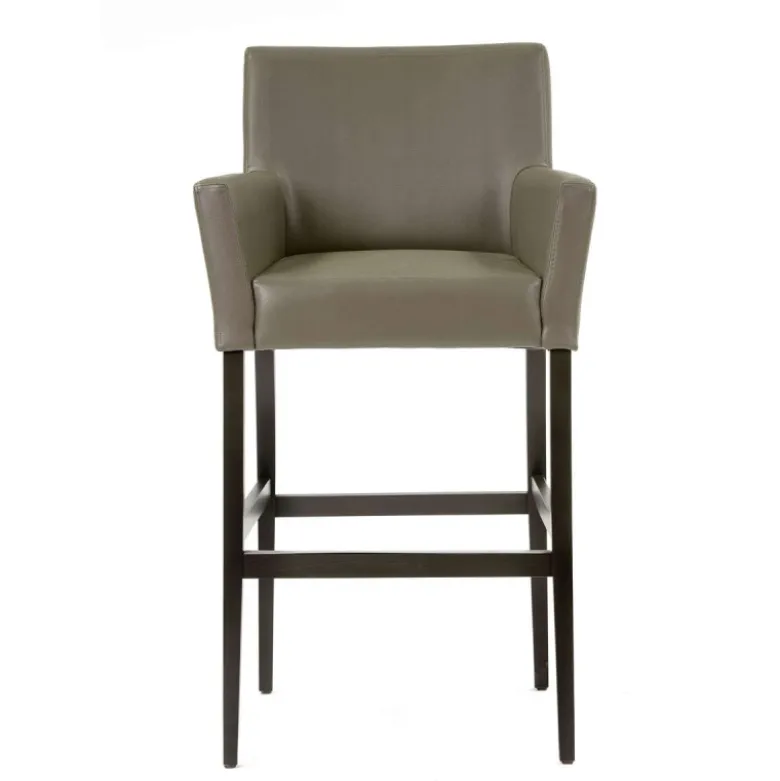 BarMatiz Tabouret de bar avec dossier et accoudoirs en synthétique