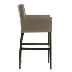 BarMatiz Tabouret de bar avec dossier et accoudoirs en synthétique